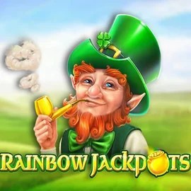 Rainbow Jackpots online game logo by Red Tiger Gaming on kokobetss.nl